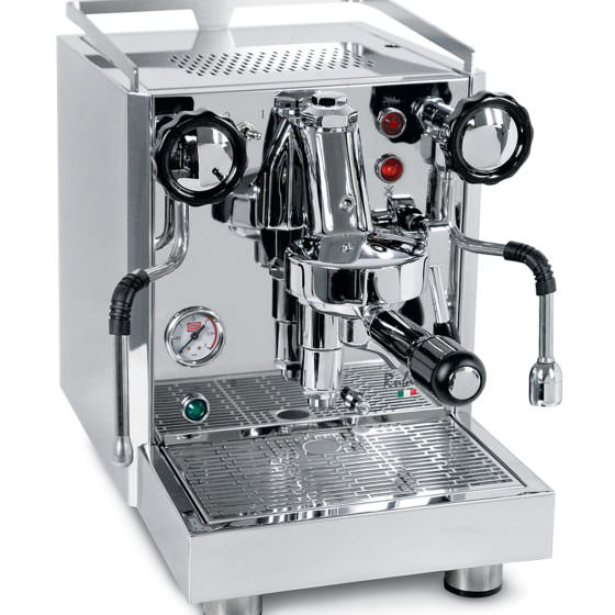 silberne Siebträgermaschine Quick Mill Rubino