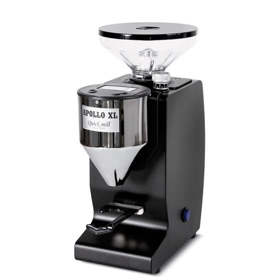 schwarze Profi-Kaffeemühle Quick Mill Apollo XL