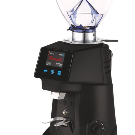 schwarze Kaffeemühle Fiorenzato F64 Evo Schwarz
